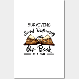 Surviving Social Distancing One Book At A Time Posters and Art